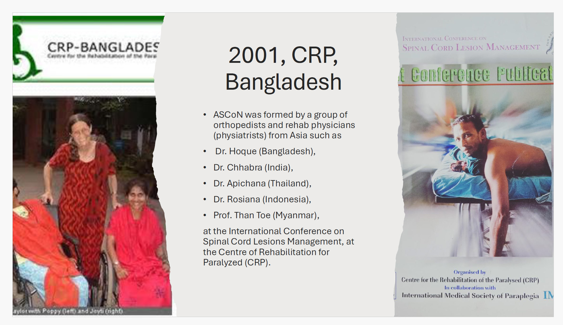 Founding of ASCoN at CRP Bangladesh, 2001